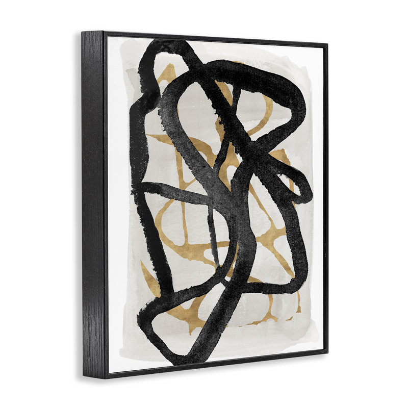 Impression expressive avec giclée noire encadrée, design par Lucille Price, Giclée encadrée noir minuit, H 30 po x l 24 po