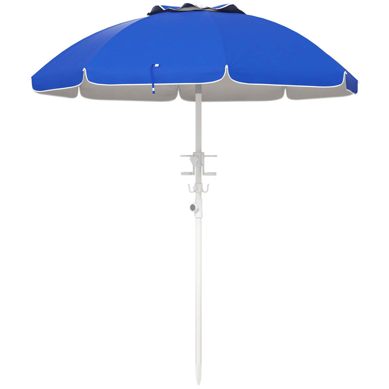 Parasol d'extérieur polyvalent avec caractéristiques avancées pour une expérience d'ombrage ultime, Bleu