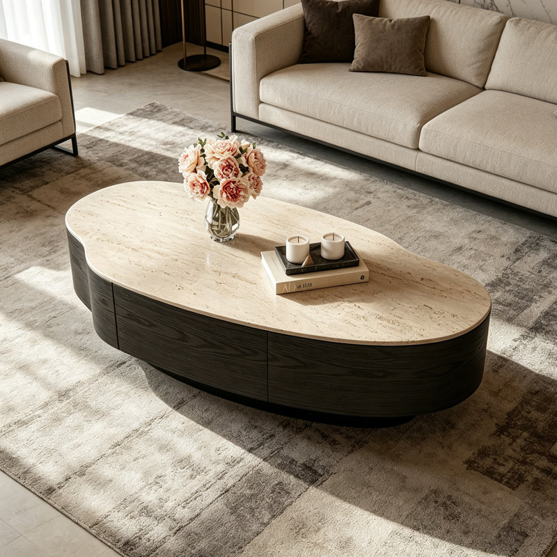 Colletti, Beige/Black, 13" H x 47.24" L x 23.62" W