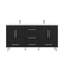 Meuble-lavabo double autoportant 72 po avec plateau Ripley-624337153
