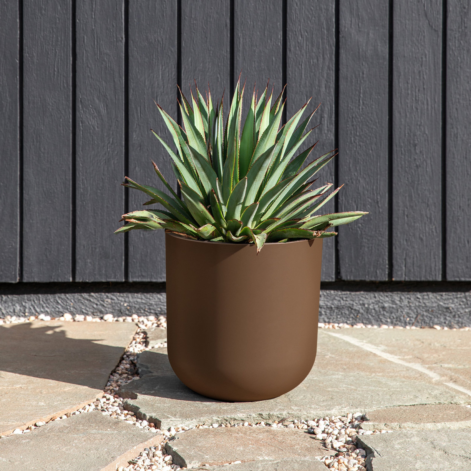 Mason Series Kona Planter, 1, Espresso, 10.25" H x 10" W x 10" D