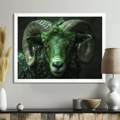«Green Astrology Zodiac Zeal Aries», impression d'art mural