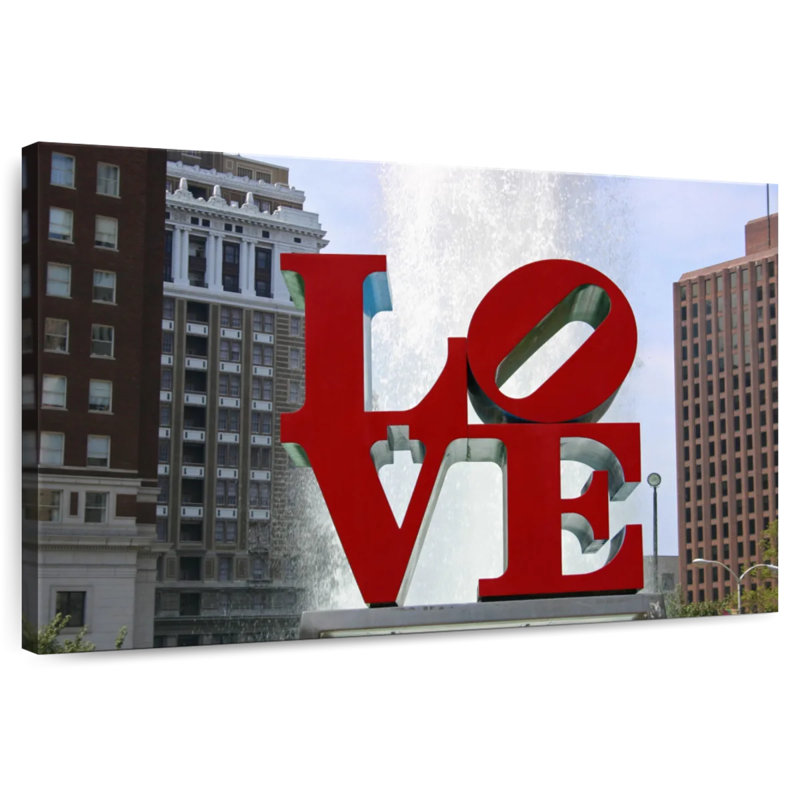 Sculpture Tergel Love Park, H 8 po x l 12 po