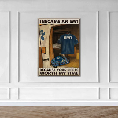 " Emt Uniform On Ambulance "