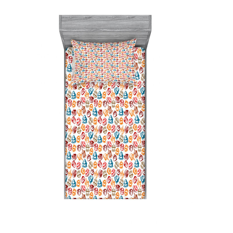 Microfiber Sheet Set, Twin XL Sheet Set with Fitted Sheet