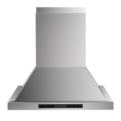 Hotte pour îlot de cuisine 30 pouces 800 CFM en argent avec veilleuse