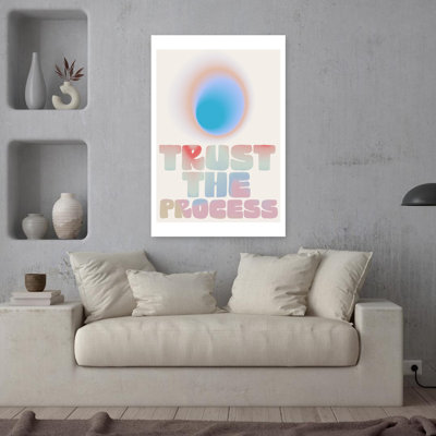 Contemporary Art Abstract Modern Retro Art