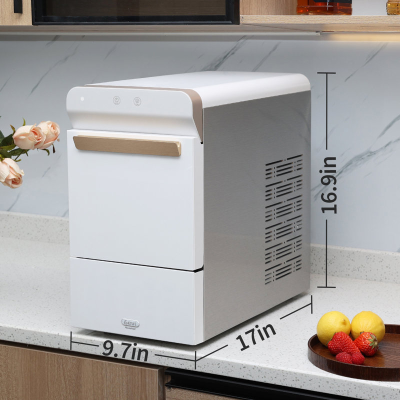 The 30 Lbs. Daily Countertop Nugget Potable Ice Maker, White