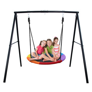 Saucer Swing With Stand - Wayfair Canada