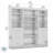 Arlex 86" W Closet Organization System with Drawers-438733268