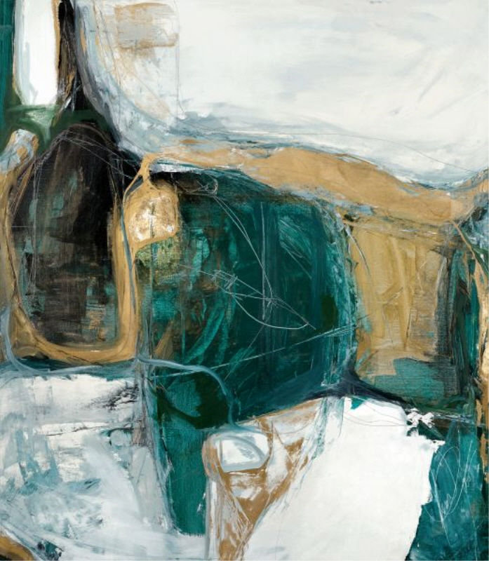 Bloquer II Print by Kelly O'Neal, 41" H x 36" W x 1.5" D