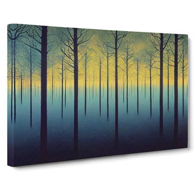 Lively Abstract Forest - Wrapped Canvas