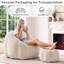 Fauteuil à billes en velours côtelé avec repose-pieds Giant-1575079433