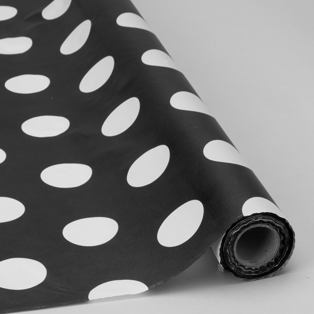Polka Dots Plastic Disposable Tablecloth Rolls (Set of 6) Bala Ceiling Fans 