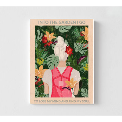 Woman in Tropical Garden Print - Wall Decor