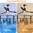 60 Inch Black Ceiling Fan With Light