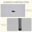 Table de nettoyage pliable portative 4pi