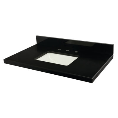 Lavabo de salle de bain rectangulaire en marbre 22 po Kingston