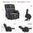 Zhana Power Recliner Lift Chair with Massage and Heat, Fabric-784218298