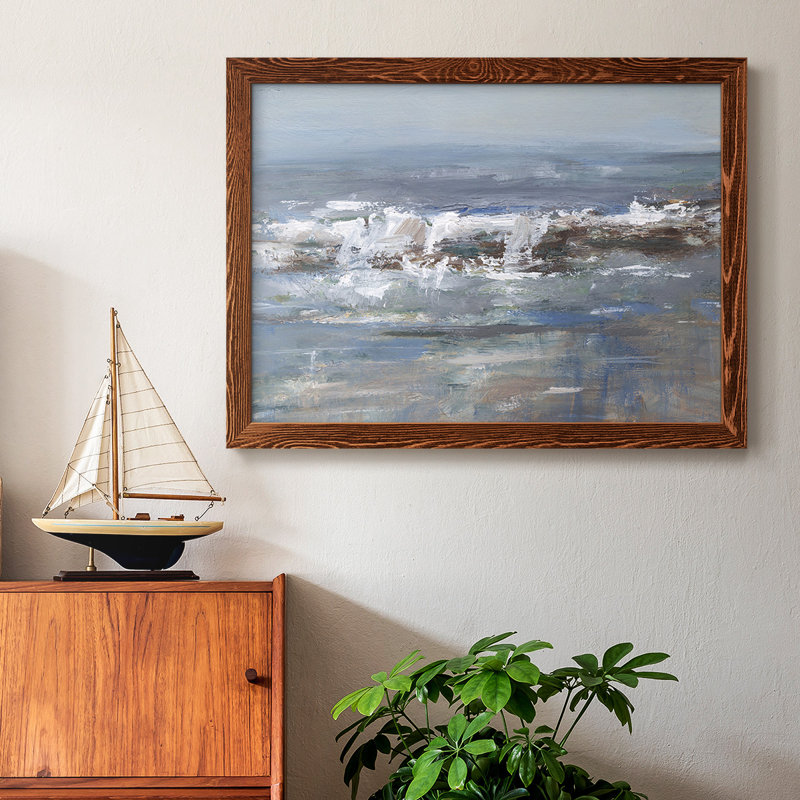 «Overcast Tides I», reproduction d'art sur toile simple, Érable, H 18 po x l 26 po x P 1,5 po