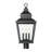 Raphael 28 inch Sand Black 3 Light Outdoor Post Mount Fixture