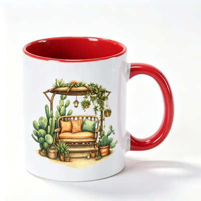 Handmade Ceramic Porcelain Coffee Mug Teacup and Saucer