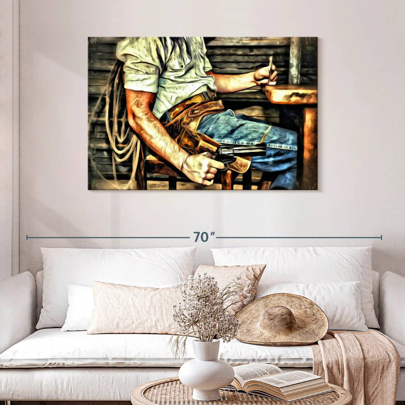 Lelar Fearless Cowboy, 30" H x 45" W