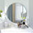 24"  Large Round Black Circular Mirror