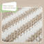 Bathroom Rugs Set 2 Piece, Extra Soft and Absorbent Fluffy Striped Chenille Bath Mat Rug Set