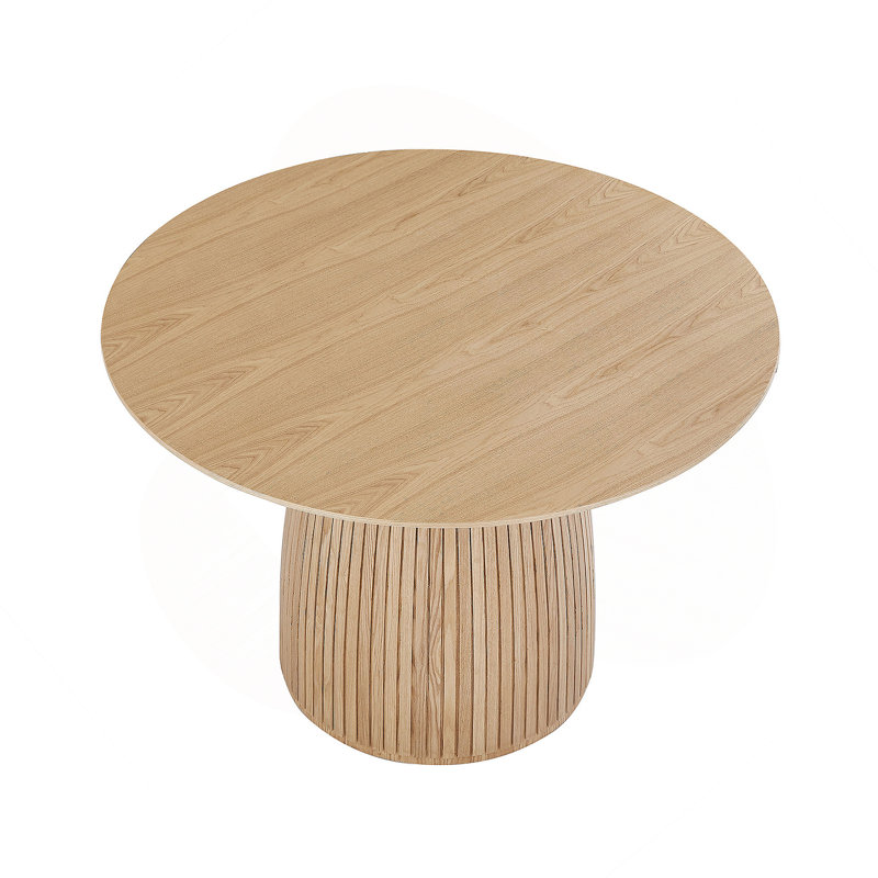 Table de salle à manger ronde en bois moderne 47,24 "