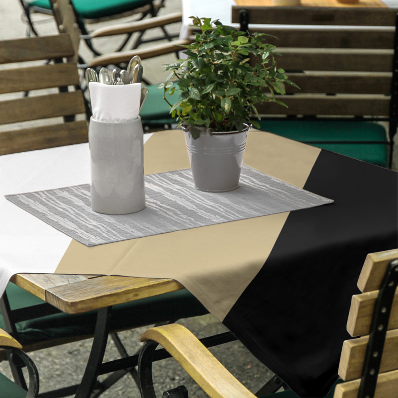 Nappe mélange de coton à rayures Mississippi Rebellion, West Lafayette Train White/Gold/Black