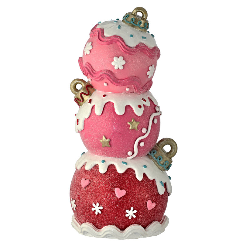 11" Resin Triple Candy Table Ornament