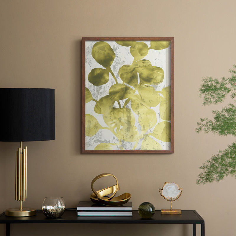 «Green Leaf Shimmer I», Noyer, H 21 po x l 17 po