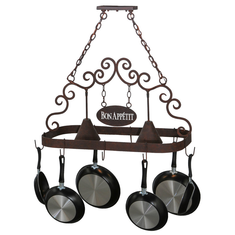 Bon Appetit Handcrafted Hanging Pot Rack