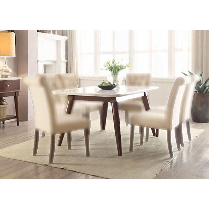 with Solid Wood Base Dining Table