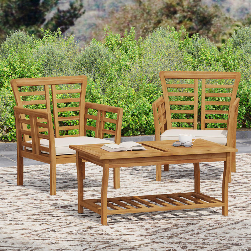 2 CHAISES CLUB CAYDON + TABLE