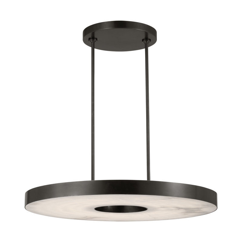 Wyllis LED Chandelier, Bronze, 2.5" H x 36" W x 36" D
