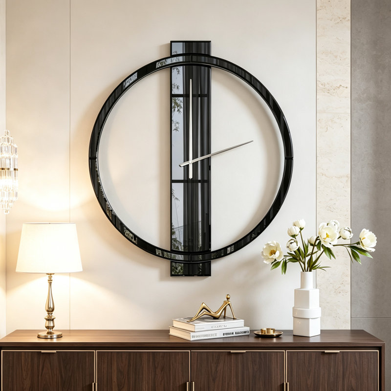 Glass Wall Clock