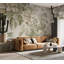 Murale à motif floral pelez et collez - Fleurs rétro rétro crème-678555884