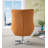 Boerger Faux Leather Swivel Armchair-23981592