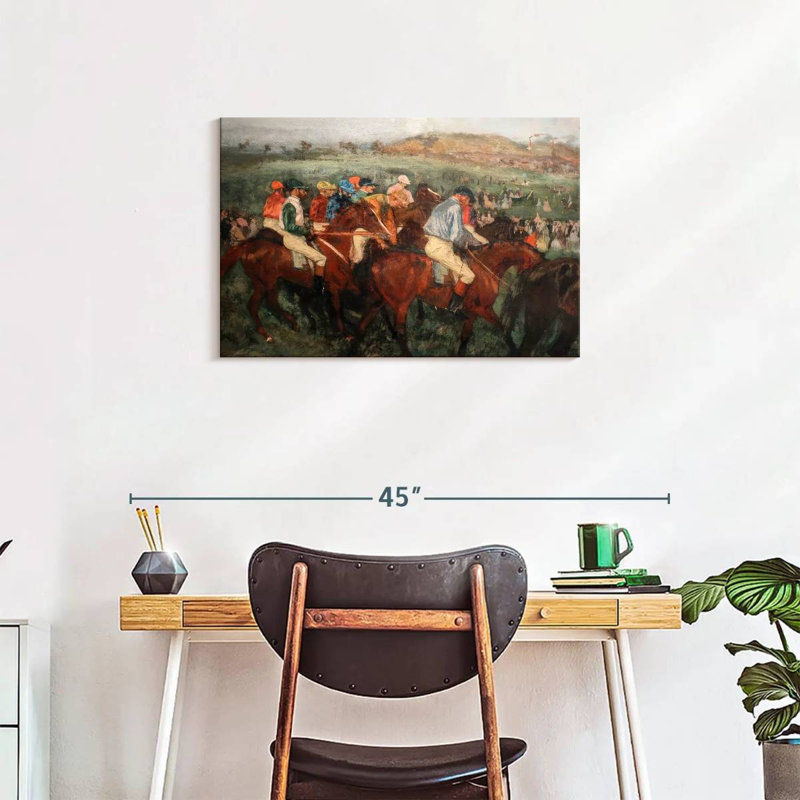 Sireci Gentlemen Jockeys Before The Start, 20" H x 30" W