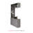 Wall Mounted Fold Down Desk & Bookcase, Grey Wood Floating Vanity & Workstation for Small Space-155987443