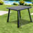 All Weather Patio Tables, Iron And Wpc Modern Square Table For Home