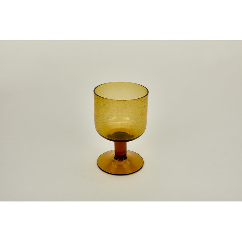 Simple Wine Glass, Amber