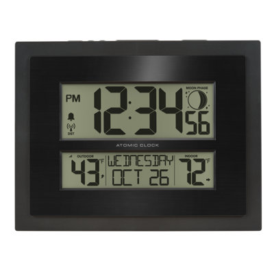 Horloge numérique Danaisa avec température extérieure et phase de lune