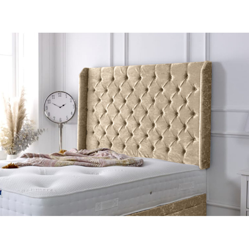 Upholstered Headboard, Single (3'), Gold