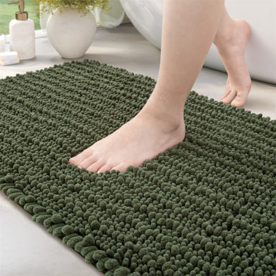 Ridhawn Chenille Non-Slip Bath Mat