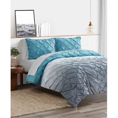 Ensemble d'édredon en microfibre 7 pièces Teal