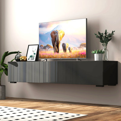Meuble audio-vidéo avec console multimédia de rangement