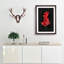Red Siamese Fighting Fish - Picture Frame Graphic Art Print-56857374-56857372